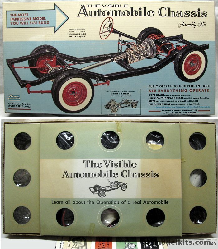 Renwal 1/4 The Visible Automobile Chassis, 813-2498 plastic model kit